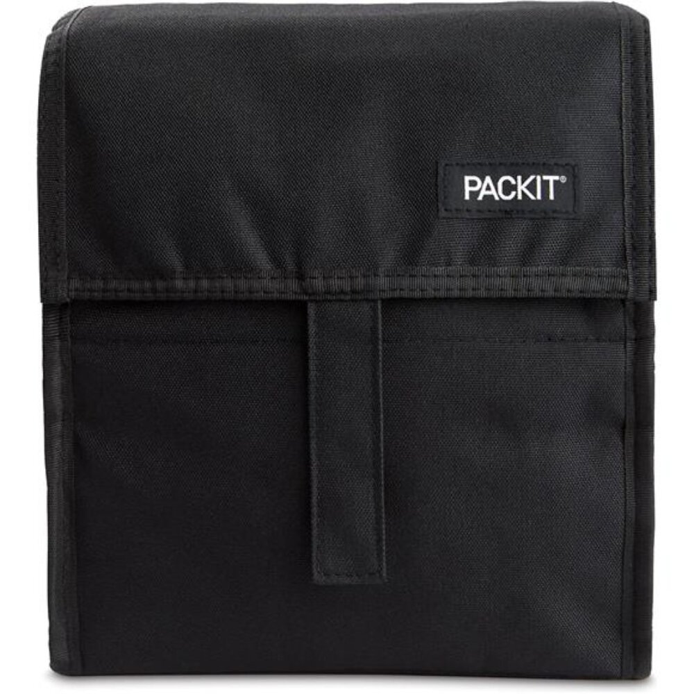 Freezable Lunch Bag, Black, Built with EcoFreeze Technology, Foldable